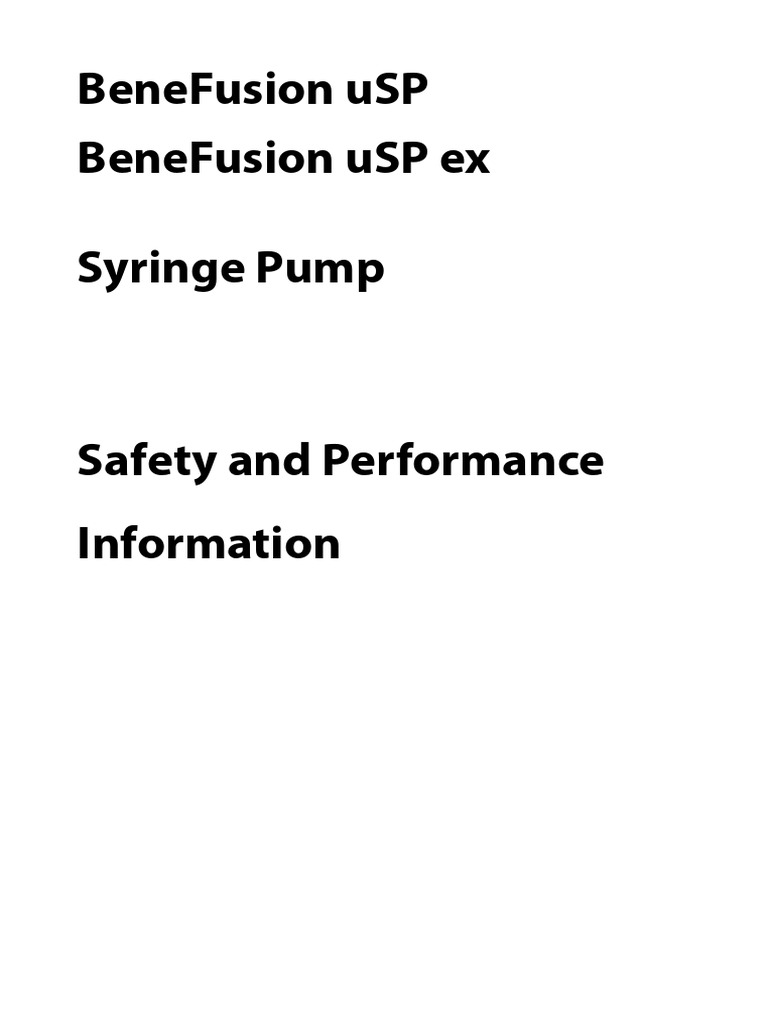 Usp Series Safety and Performance Information | PDF | Computer Network ...