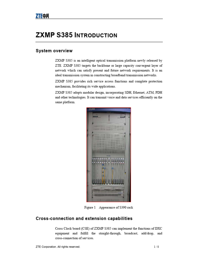 Manual 385 Zte Pdf Computer Network Power Supply