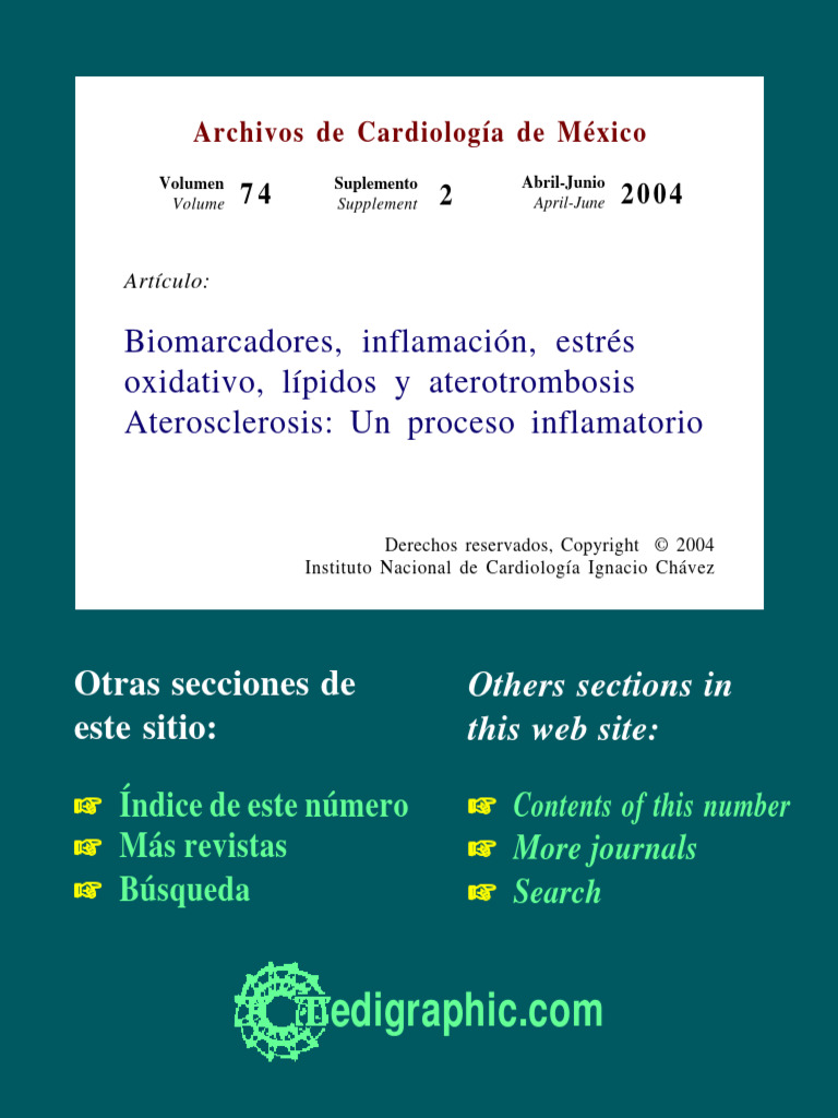 LEC04 Aterosclerosis | PDF | Inflamación | Proteína C-reactiva