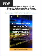 Escalonamento de Aplicações em Sistemas de Computação em Larga Escala 1st Edition Alessandro Kraemer Full Chapter Download PDF