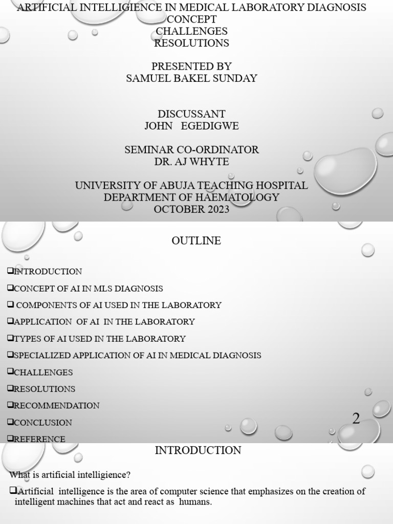 AI in Medical Laboratory Diagnosis | PDF | Artificial Intelligence ...