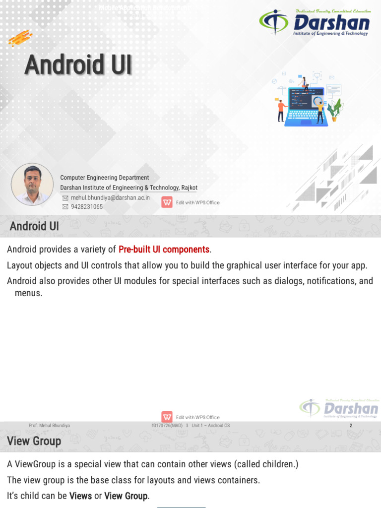 Android UI Android UI Android UI | PDF | Graphical User Interfaces ...
