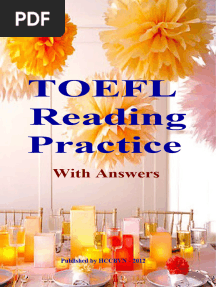 TOEFL Reading Practice With Answers
