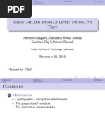 Rabin Miller Primality Test