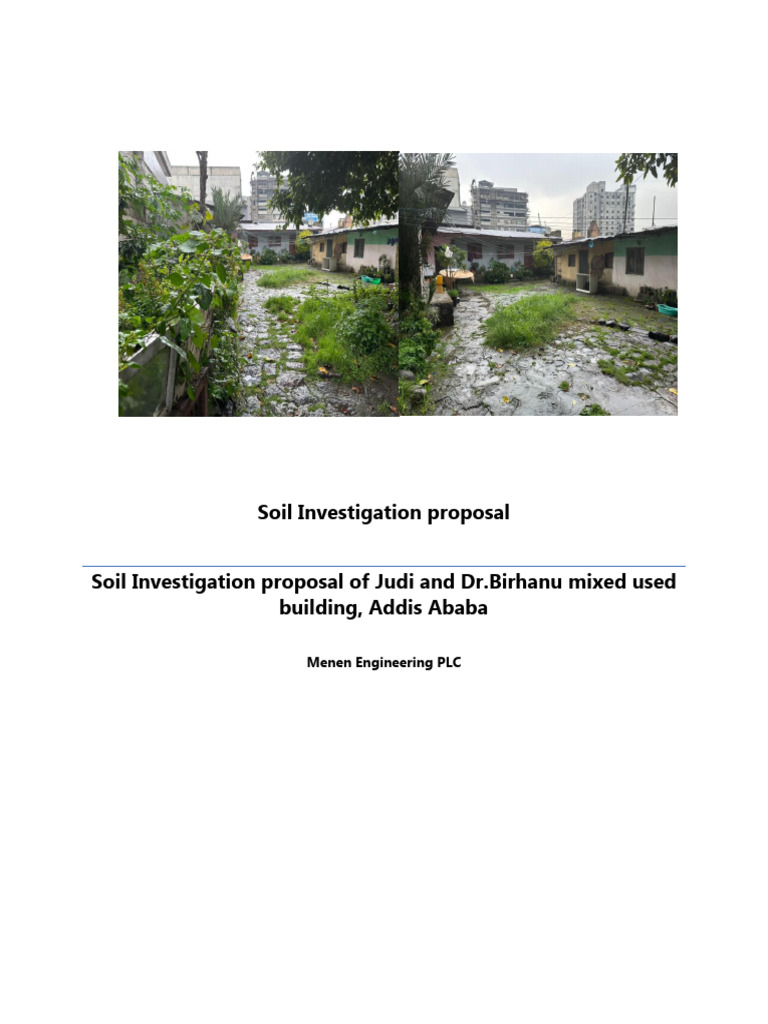 Soil Investigation for Mixed-Use Building | PDF | Geotechnical ...