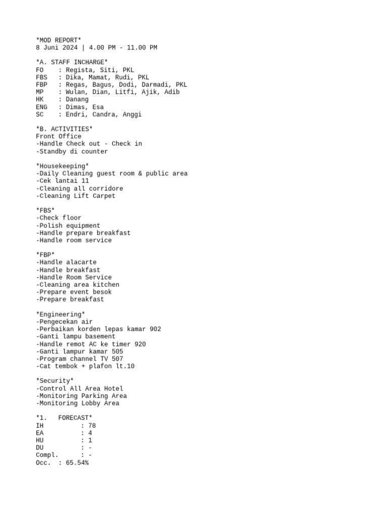 Mod Report Malam | PDF | Home & Garden | Technology & Engineering
