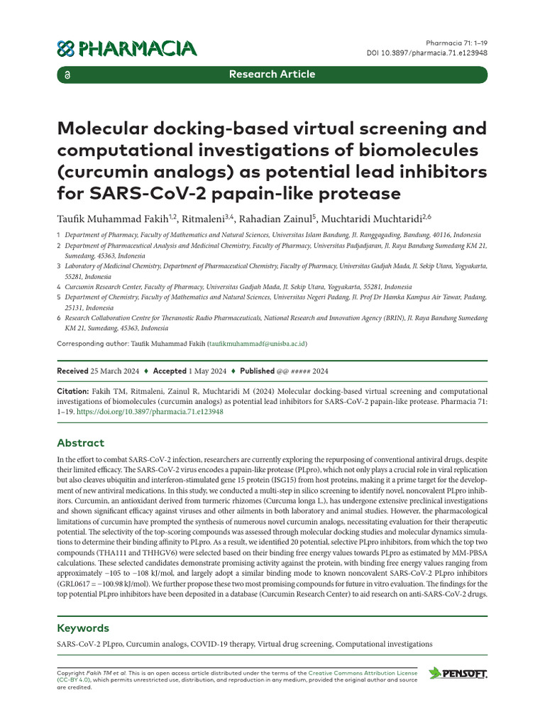 2L-2-LE Proof Layout 2 | PDF | Virus | Docking (Molecular)