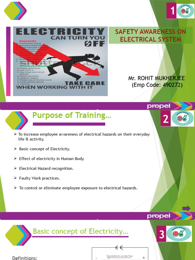 Electrical Safety Awareness Training | PDF | Electricity | Electrical ...