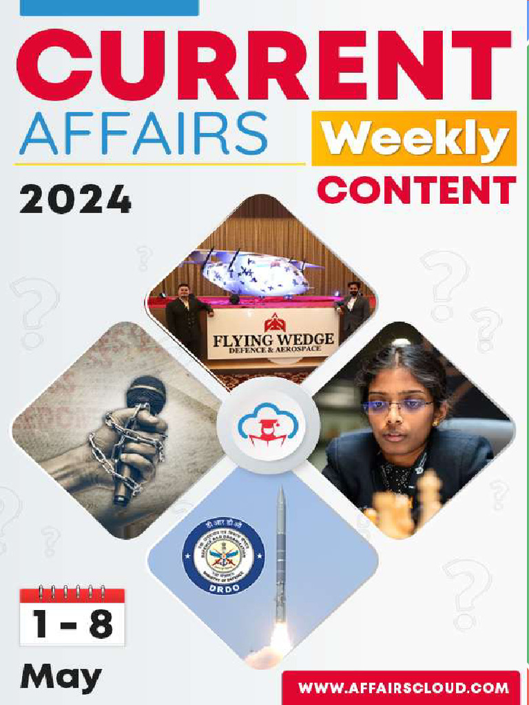 Current Affairs Weekly Content PDF May 2024 1st Week by AffairsCloud 1 ...