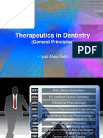 Therapeutics in Dentistry (General Principles)