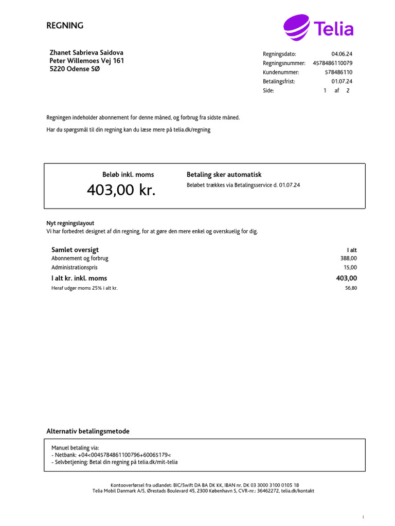 Invoice 4578486110079 | PDF