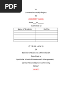 Internship Report Cover Page Template | PDF