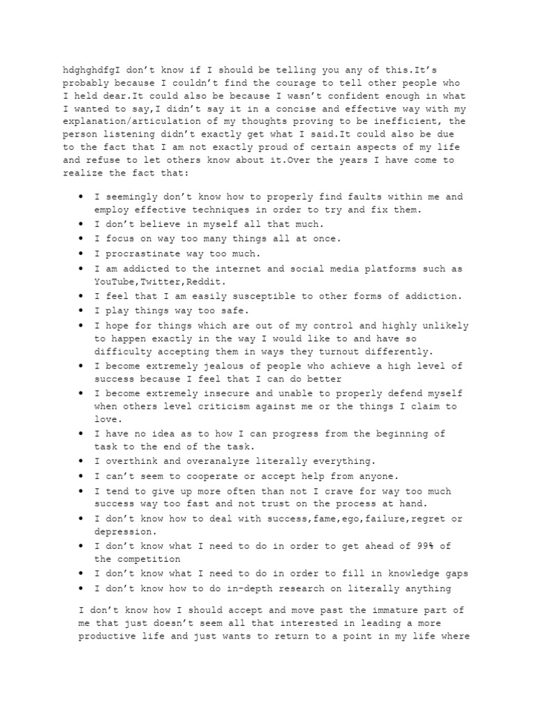 Personal Issues 2 | PDF | Thought | Social Media