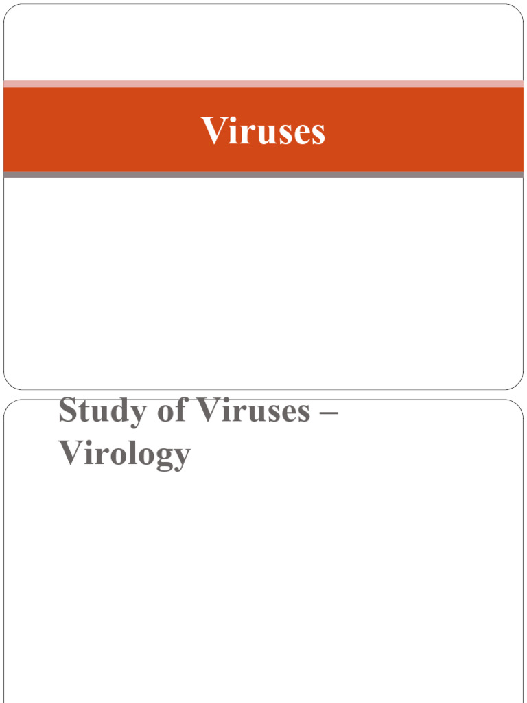 Overview of Virus Characteristics and Replication | PDF | Virus ...