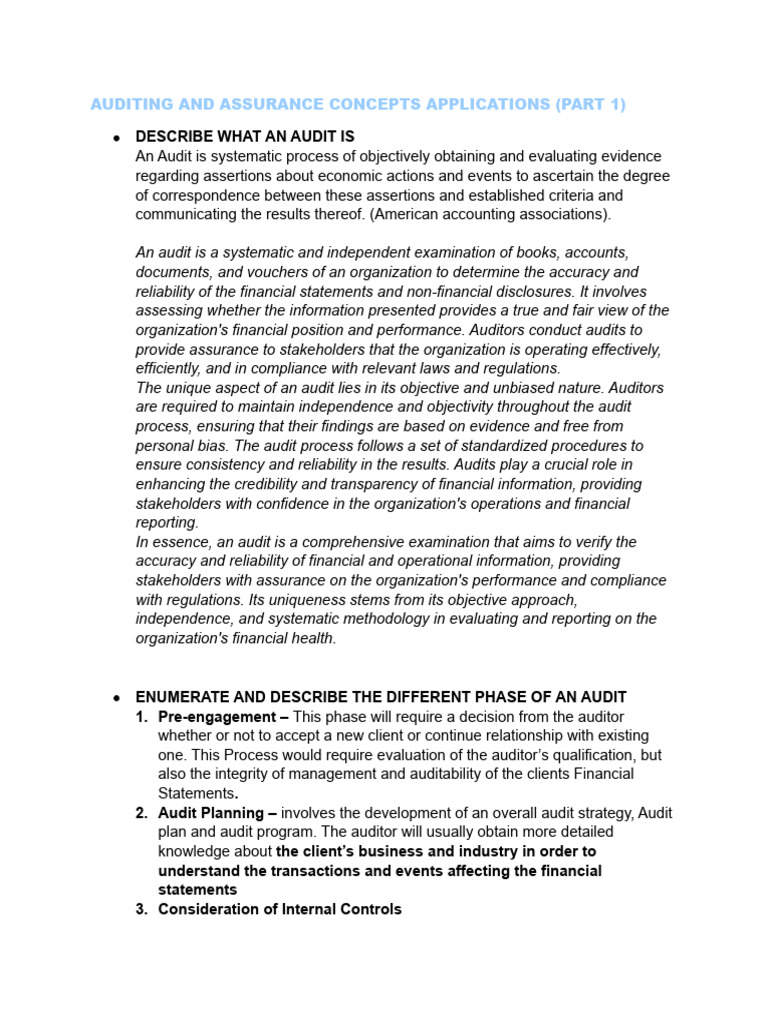 Audit Process and Phases Explained | PDF | Audit | Financial Audit