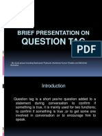 Brief Presentation On Question Tag