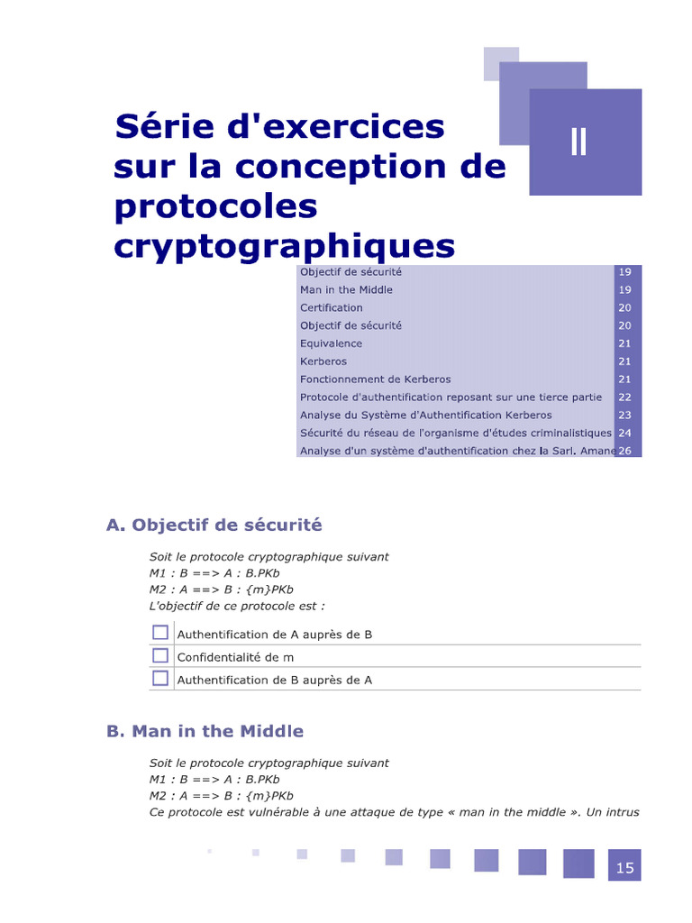 Fiche TD2 (Protocolecrypro) | PDF
