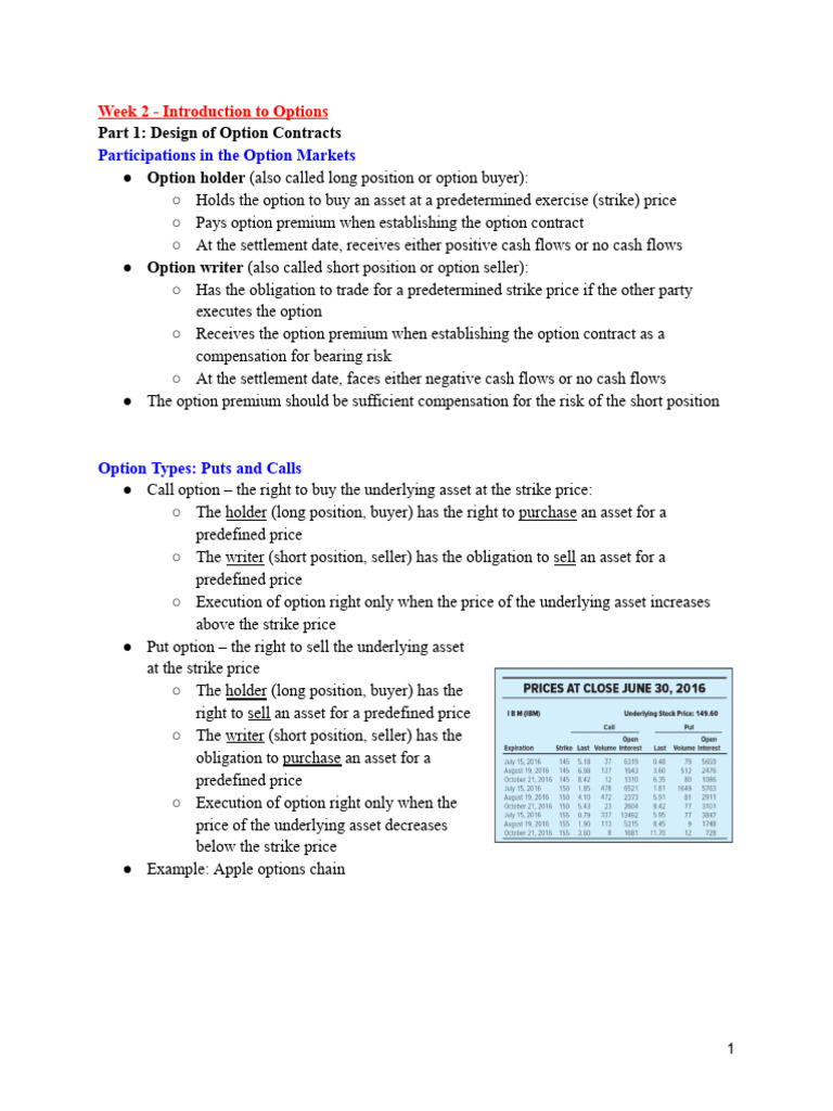 Introduction to Options Trading Basics | PDF | Option (Finance) | Put ...