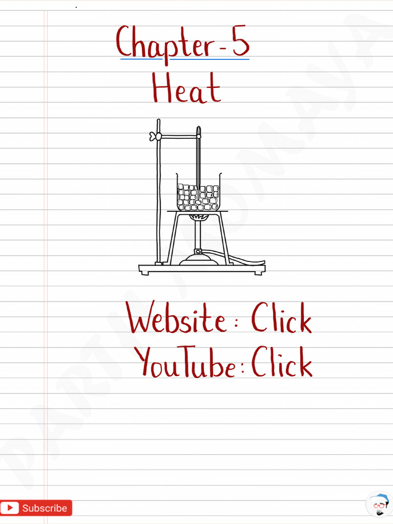 10th SSC Science Ch. 5 - Heat Handwritten Notes | PDF