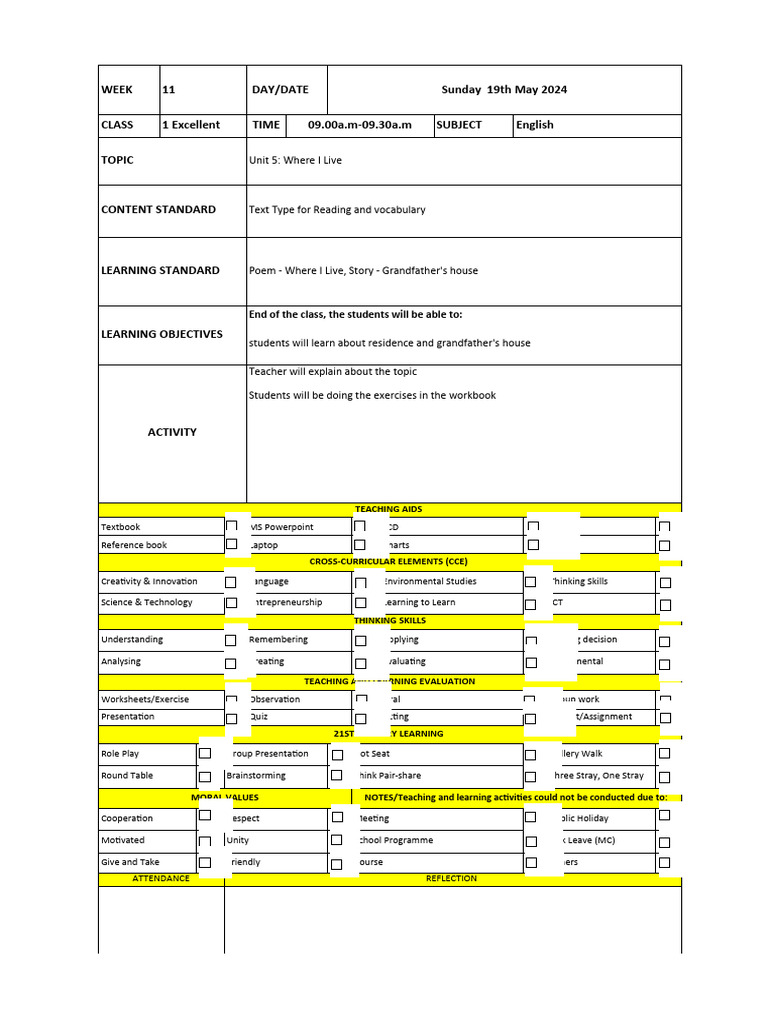 Week 10 English 1 Excellent | PDF | Educational Technology | Teachers