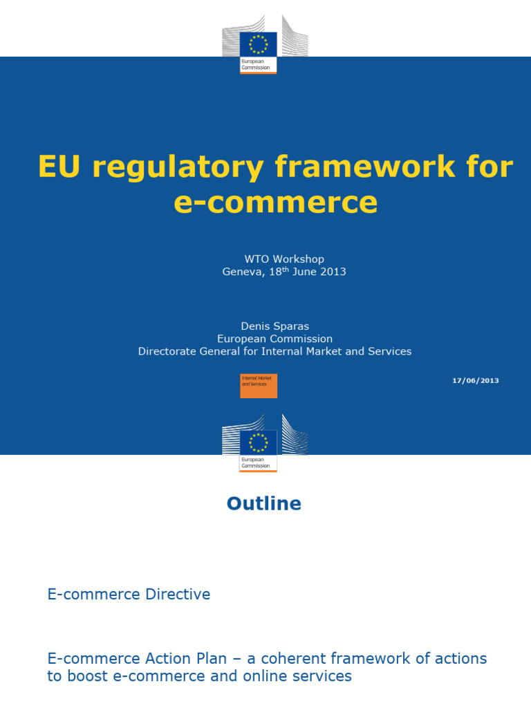 EU E-Commerce Regulatory Framework Overview | PDF | Service Industries
