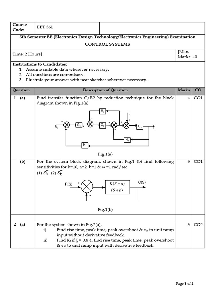 6 Ok Seta Eet361 Control Systems Pdf Computer Engineering