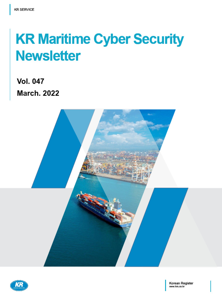 KR Maritime Cyber Security Newsletter | PDF | Security | Computer Security