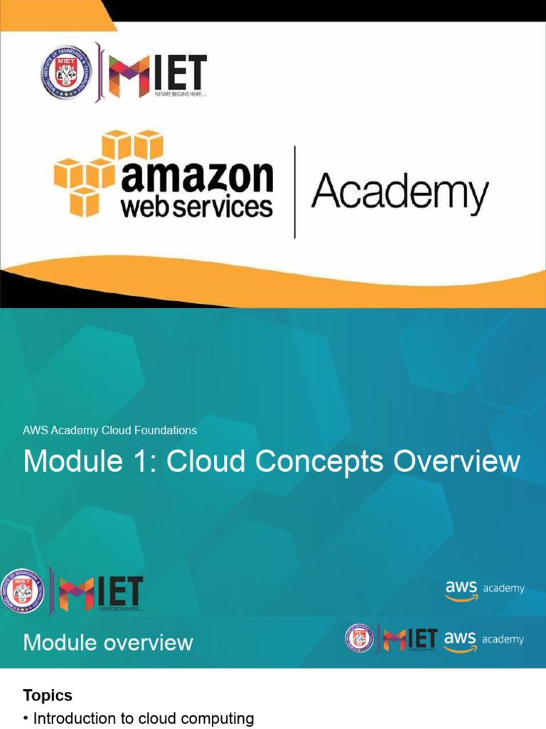 Cloud Computing Concepts and AWS Overview | PDF | Cloud Computing ...