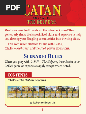 Catan – Extension Scénario The Helpers – Neuf – Jeu De Société – Catan Studio