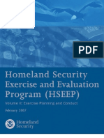 Homeland Security Exercise Planning and Conduct