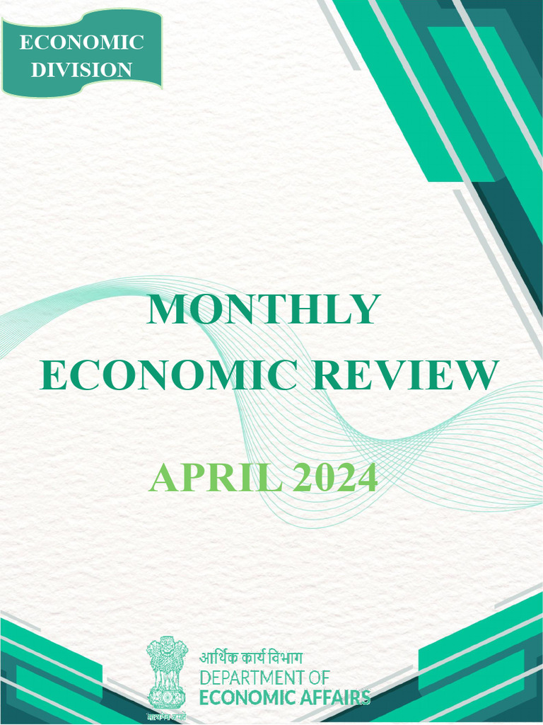 Monthly Economic Review April 2024 PDF Consumer Confidence