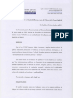 Carta de la ARMH al Ayuntamiento de Pelayos de la Presa