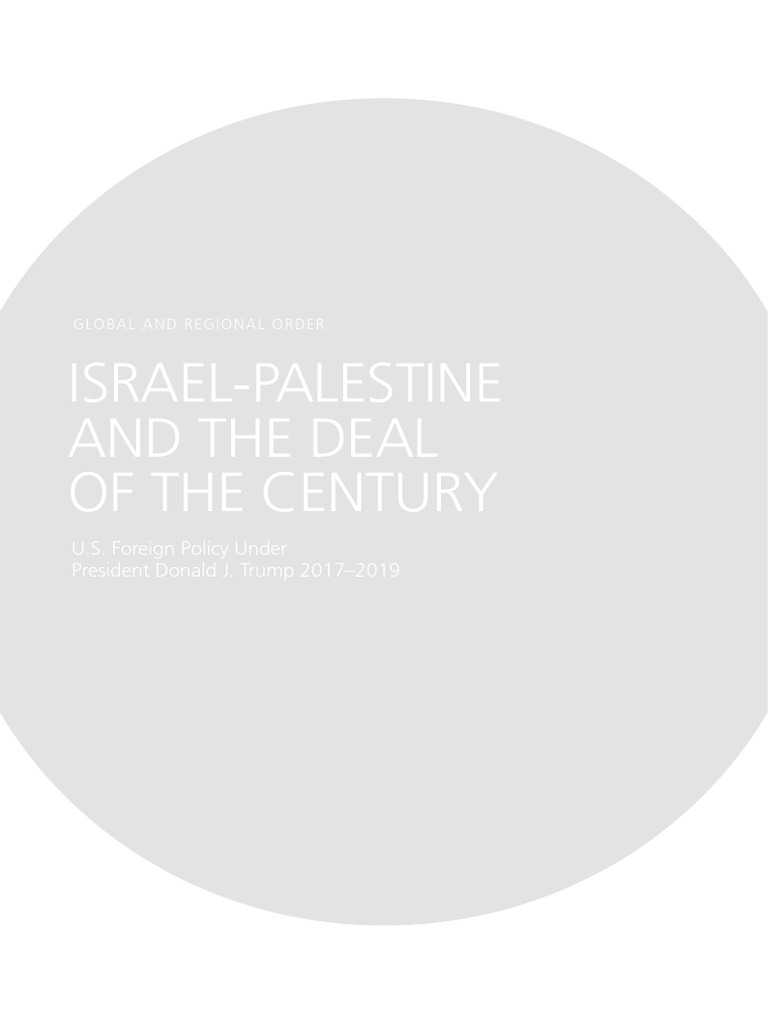 (OPTION 2) Israel Palestine Deal of The Century | PDF | Israeli ...