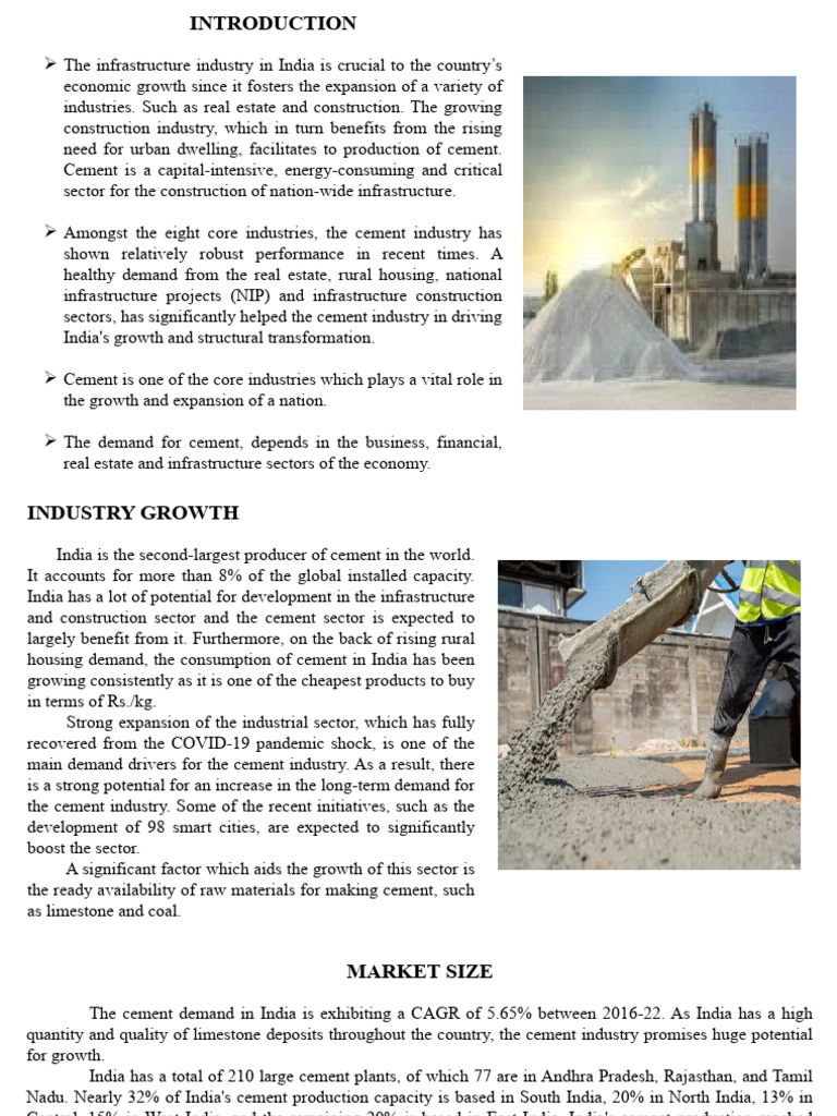 India's Cement Industry Growth Insights | PDF | Cement | Infrastructure