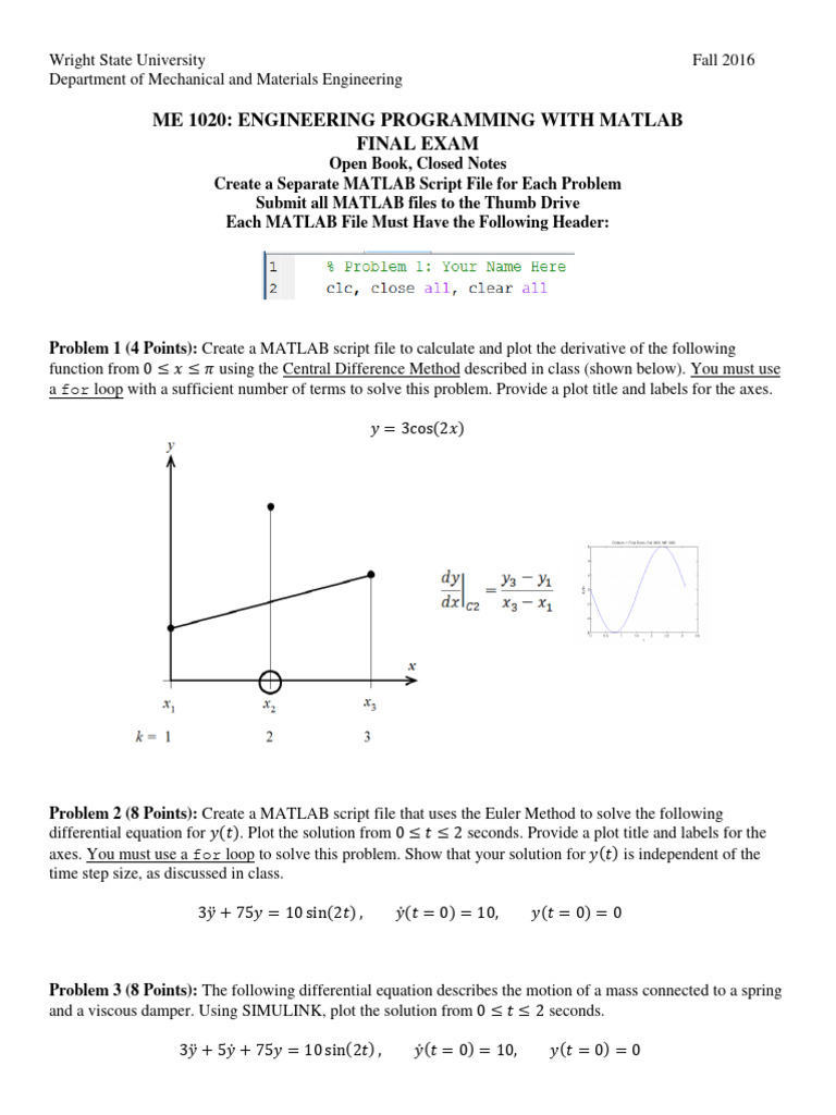 Euler Method for Differential Equations | PDF | Differential Equations ...