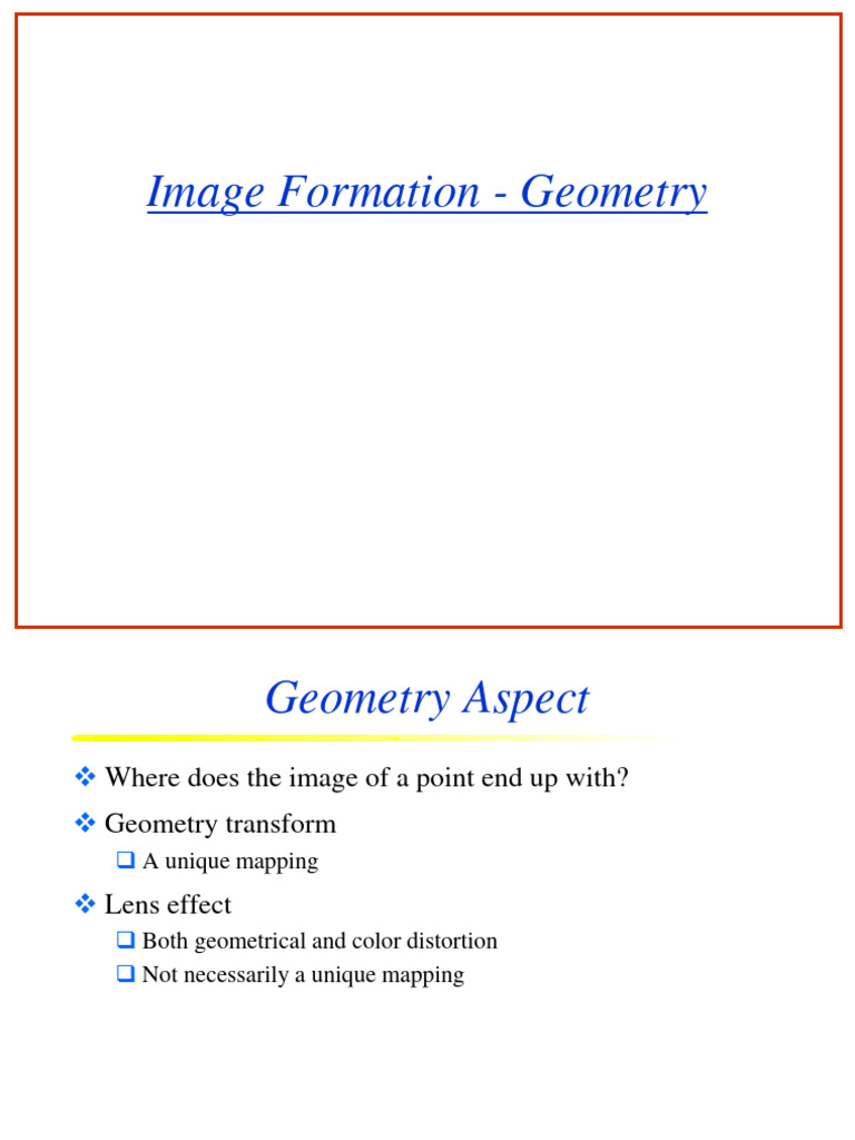 9 Projection Geometry | PDF | Optics | Refraction