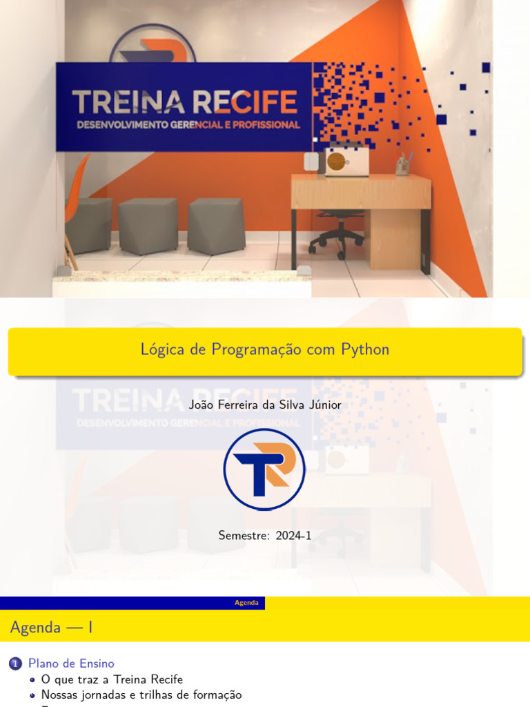 Lógica de Programação com Python 2024 | PDF | Python (linguagem de ...