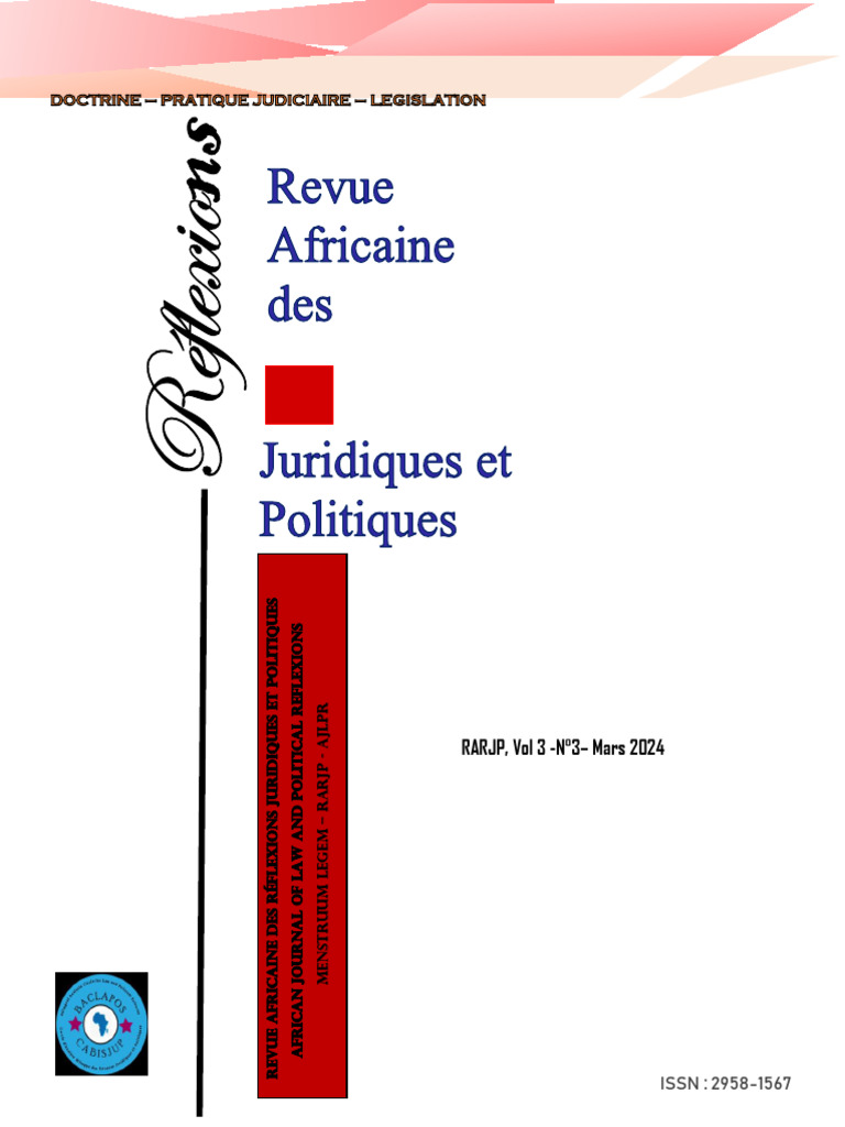 RARJP, Vol 3-N°3-Mars 2024 | PDF | Invalidité | Prisonnier