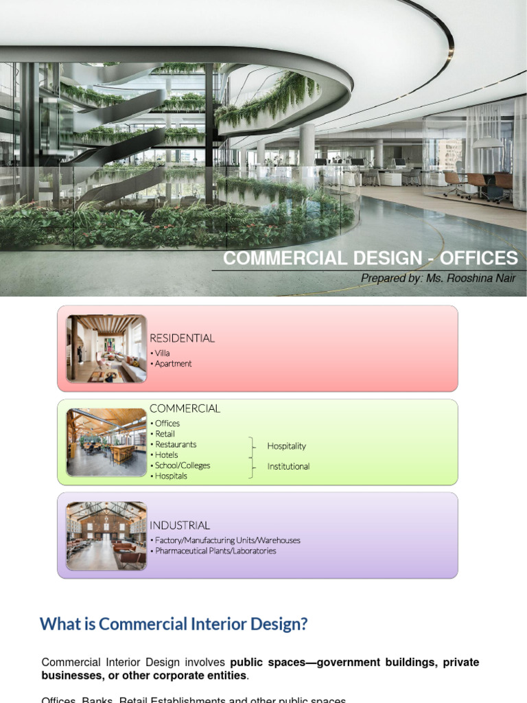 Week 20 - Presentation 21 - Commercial Design - Offices | PDF