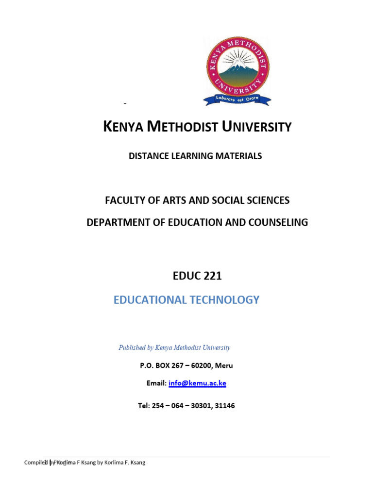 Educational Technology Course Overview | PDF | Learning | Communication