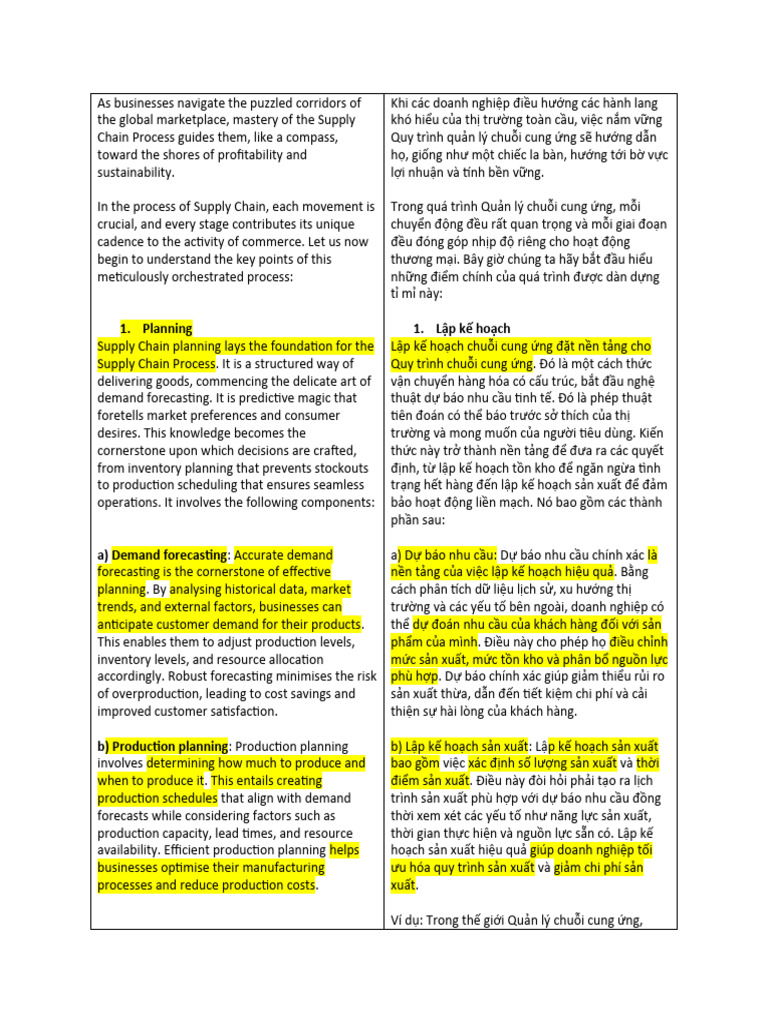 How Global Supply Chain Work | PDF
