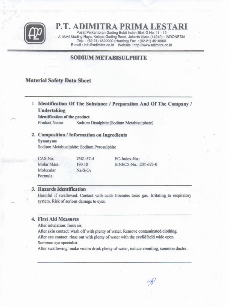 Sodium Methylate 30% Msds – Na Methylate Zeropcf – CCRH