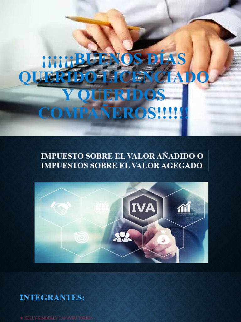 Grupo 1 - Iva Exposición | PDF | Impuesto al valor agregado | Impuestos