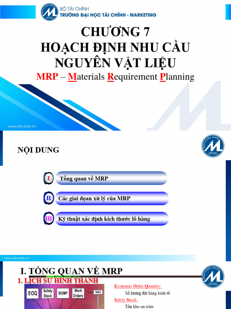 Chuong 7 Hoach Đinh Nhu Cau NVL | PDF