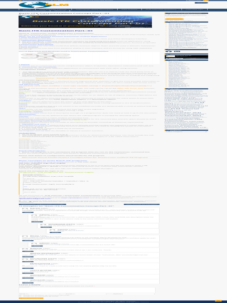 Basic ITK Customization in Teamcenter | PDF | Parameter (Computer ...