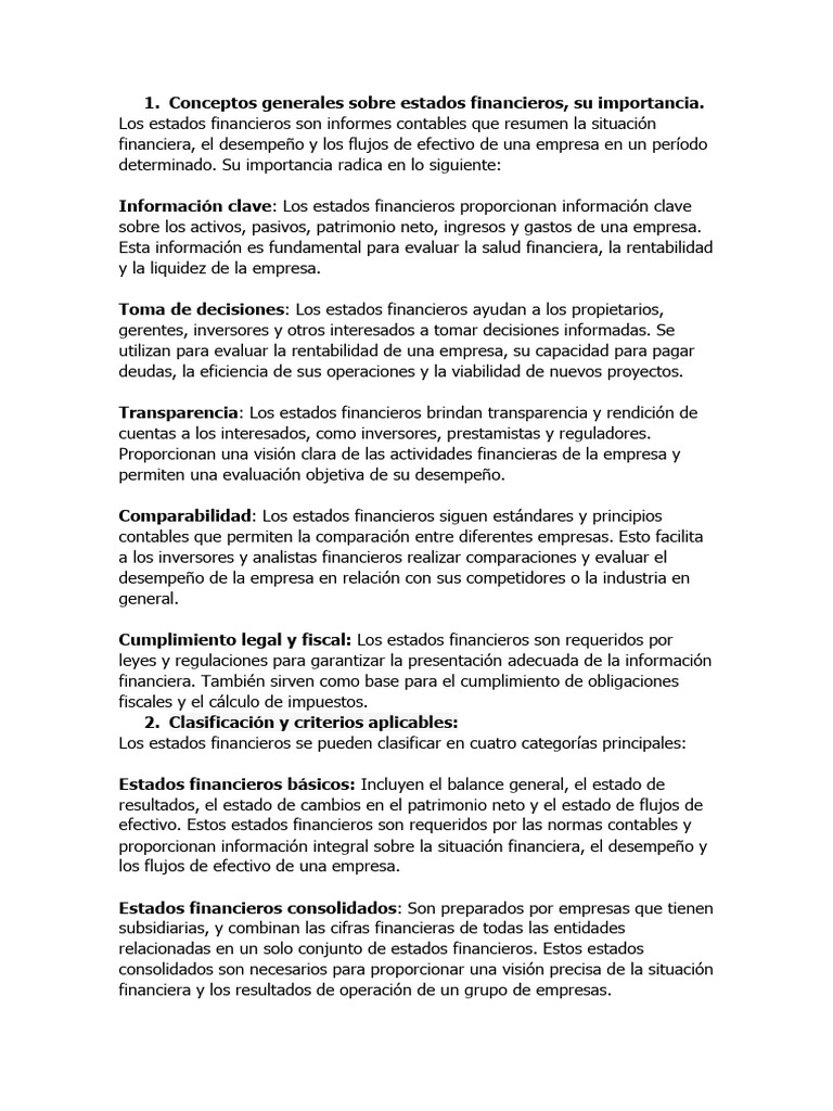 Tema 1 Y 2 De Contabilidad Iv Pdf Contabilidad Estado Financiero