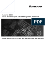 Guia de Instalação e Substituição de Hardware Lenovo 3000