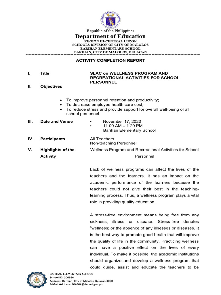 acr-wellness-program-and-recreational-activities-for-school-personnel