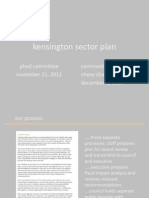 Kensington Sector Plan: Community Meeting Chevy Chase View December 1, 2011 Phed Committee November 21, 2011