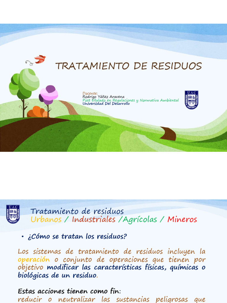 3 Tratamiento de Residuos | PDF | Vertedero | Compost